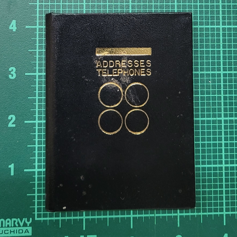 Black Address and Telephone Book